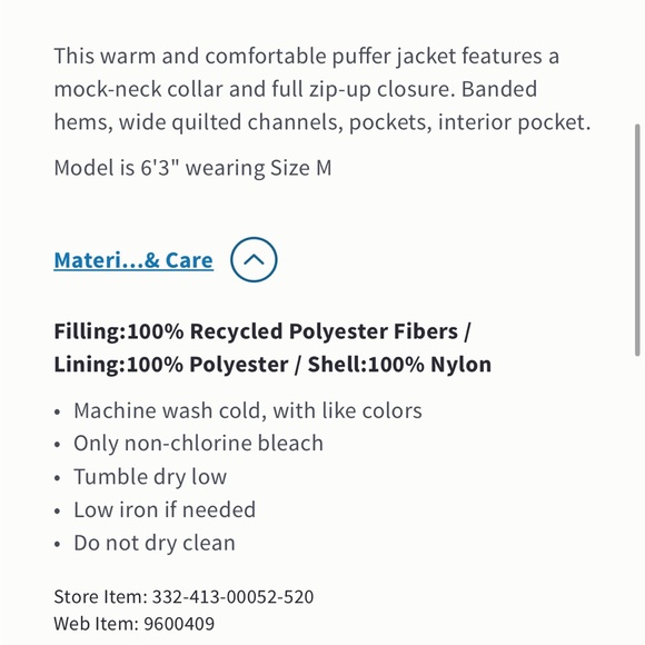 Hollister Men’s Boxy Mock-Neck Puffer Jacket NWT (Red and Black, XL) - Picture 7 of 7